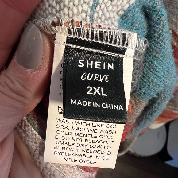 SHEIN Multicolor Aztec  Utility Jacket - Picture 5 of 5